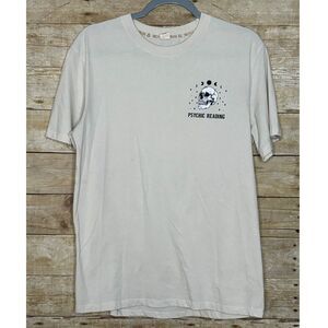 RECYCLED THREADS PALM READER CASUAL CLASSIC PSYCHIC CREWNECK T-SHIRT SIZE MED